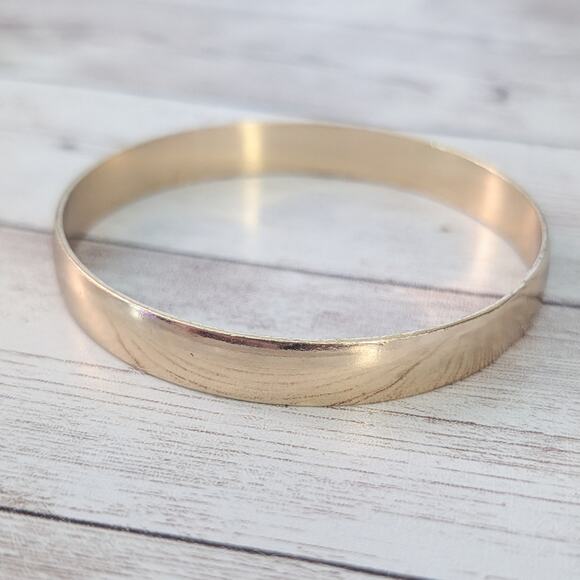 Vintage Bracelet Mirrored Gold Tone 8.25" - Fair Condition - Picture 6 of 8